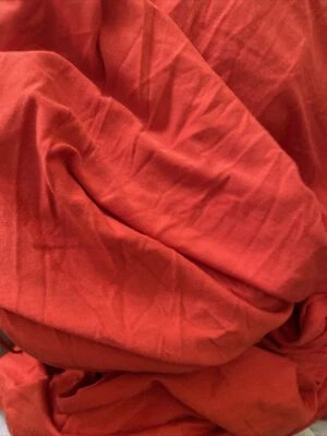 Fabric Rayon Jersey Textile Orange - Image 1 of 3
