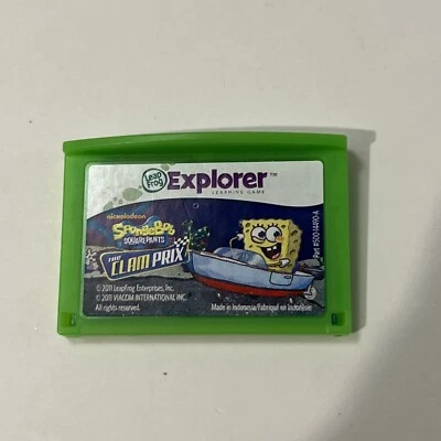 LeapFrog Explorer Spongebob Squarpants the Clam Prix Game Cartridge - Image 1 of 2