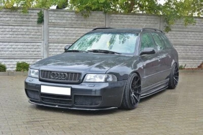 Cup Spoilerlippe Front Ansatz passend für Audi S4 B5 schwarz Hochglanz - Bild 1 von 4