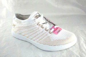 SKECHERS MILLENNIAL-GOOD-LOOKING WHITE/GOLD 23550/WGD LITE WEIGHT AIR-COOLED - Picture 1 of 8