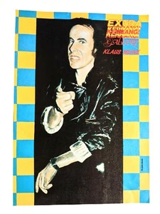 SCORPIONS / KLAUS MEINE / 1980'S MAGAZINE FULL PAGE PINUP POSTER CLIPPING (1) - Picture 1 of 1