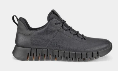 ECCO HERREN Gruuv Sneaker Halbschuh Schnürschuh Gore-Tex schwarz 525224-01001
