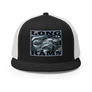LONG RAMS 413 TRUCKER HAT CAP DUAL QUADS - Picture 1 of 13
