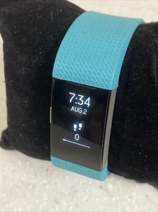 Fitbit Charge 2 Heart Rate & Fitness Watch Light Blue Band Small FB407 - Picture 1 of 5