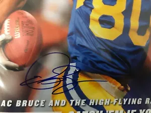 Isaac Bruce Signed Sports Illustrated Cover Autograph Auto St Louis Rams, HOF - Picture 1 of 5