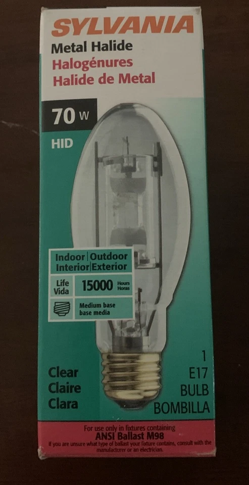 SYLVANIA 70-watt E17 Medium Base Outdoor Metal Halide HID Light Bulb 6
