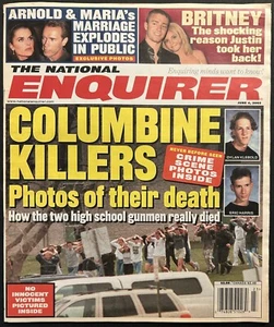NATIONAL ENQUIRER JUNE 4TH 2002 COLUMBINE HIGH SCHOOL MASSACRE RARE! - Picture 1 of 2