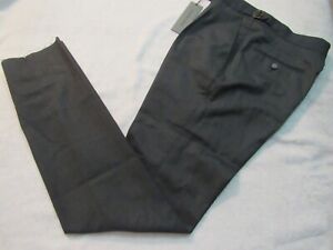 NWT Spier & Mackay Contemporary Fit Dark Forest Green Pleat Front Pants 33 slim