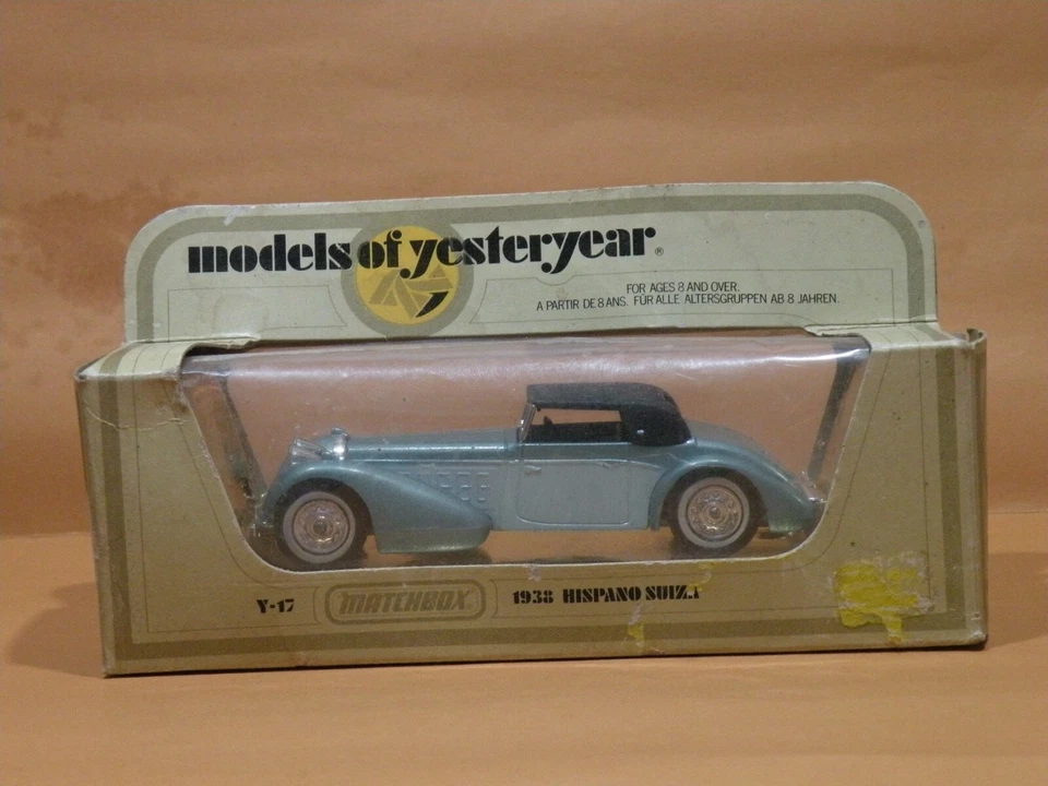 MATCHBOX 1938 HISPANO SUIZA (COD. Y-17) - S. 1:43 (BOX) - Immagine 1 di 1