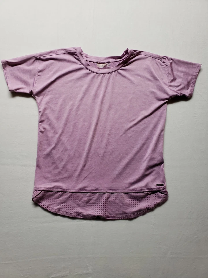 Prenda deportiva Nanette Lepore Play para mujer talla M manga corta dobladillo ventilado púrpura Foto 1 de 4