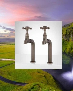 British Design Old Taps w/ 33" Freestanding Compression Cartridge ORB Bronzed - Picture 1 of 1