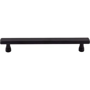 Top Knobs Cabinet Kingsbridge Pull 6 5/16 Inch (c-c) Flat Black (S4) - Picture 1 of 2