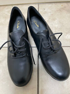 Clarks Ladies/girls Shoes Black Lace Up  Size 6