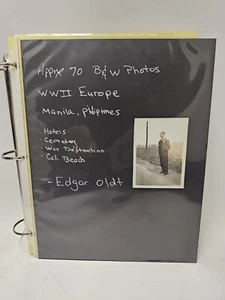 WW2 AFTERMATH anni 40 FOTO REALE album militare IDENTIFICATO militare Edgar Oldt - Foto 1 di 11