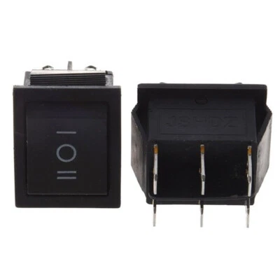 INTERRUTTORE A BILANCIERE DEVIATORE TERMINALI 6 PIN 10A 125VAC ON OFF ON lr - Immagine 1 di 4