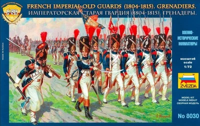 FRENCH IMPERIAL OLD GUARDS GRENADIERS 1804-1815 - ZVEZDA 1/72 PLASTIC KIT - Photo 1/2