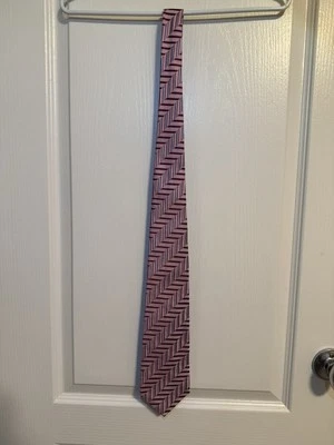 "Corbata de seda cosida a mano Robert Talbott Best of Class Nordstrom rosa/rojo/plateado 57""x4""" Foto 1 de 4