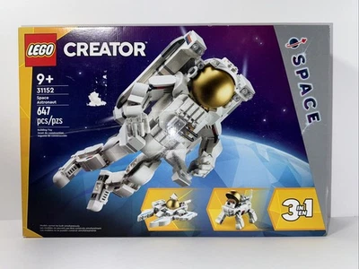 乐高创造者:太空宇航员 (31152) 647 件 3 合 1 全新未拆封损坏盒 — 第 1/4 张图片