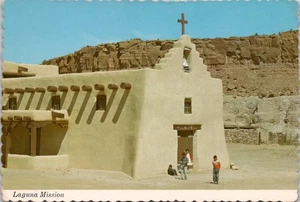 Laguna Mission, Laguna Pueblo, New Mexico - Kinder - Postkarte ohne Post - Bild 1 von 3