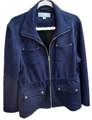 Chaqueta de gamuza Andrew Marc para mujer New York con cremallera talla XL Foto 1 de 4