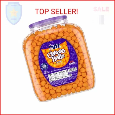 Utz Cheese Balls Barrel, вкусная закуска, запеченная с настоящим сыром чеддер, восхитительная - Изображение 1 из 2