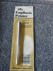 Vintage Emphasis Pointer Telescoping 35" Pocket Clip Stainless Steel Japan - Picture 1 of 1