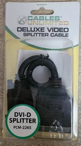 Deluxe Video Splitter Cable DVI-D Splitter PCM-2265 - Picture 1 of 2
