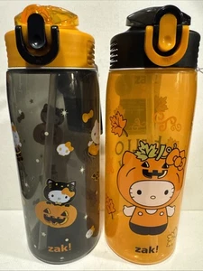 Zak Designs Halloween Hello Kitty Trinkflaschen 2er Set - Bild 1 von 5