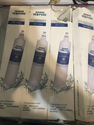 Golden ICEPURE Refrigerator Filter RWF1000A For Model RWF1000A-S NEW 4 Pack - Image 1 of 4