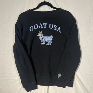 Goat USA Pullover Sweatshirt mit Rundhalsausschnitt bestickt Sonnenbrille Medium - Bild 1 von 5
