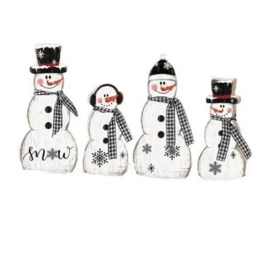 Winter Decor Desktop Ornament Crafted From Natural Wood Winter Home Decor - Bild 1 von 4