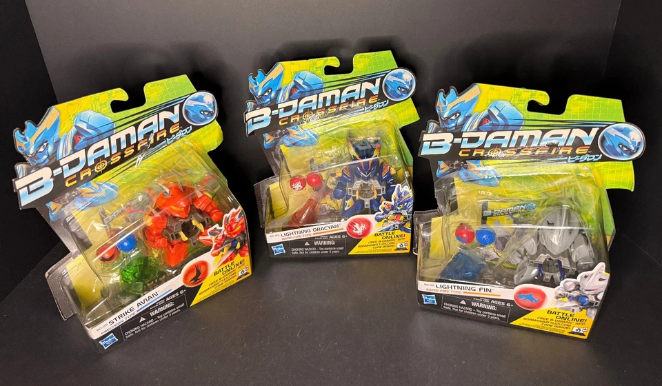 Figuras de acción B-Daman Crossfire Strike Avian Lightning Fin Dracyan BD-02-04-06 Foto 1 de 4