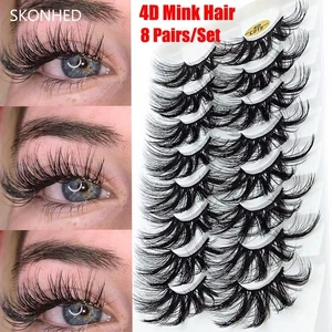 Multilayered Effect 25MM Lashes Eye Lash Extension 4D Mink False Eyelashes - Picture 1 of 25