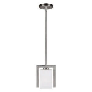 Forte Lighting 2569-01-55 Signature Mini Pendant Brushed Nickel - Picture 1 of 2