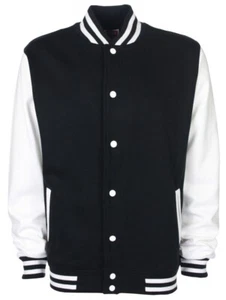 Chaqueta Universitaria - Blanco y Negro - Imagen 1 de 15