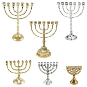 Menora Messing Handarbeit Kerzenständer Menorah Менора Ручная Работа - Bild 1 von 13