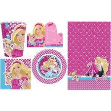 barbie birthday plates