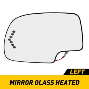 Mirror Glass Heated Turn Signal Driver Side for Cadillac Chevy Sierra GMC US - Picture 1 of 15