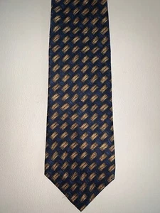 BILL BLASS 100% SILK TIE BLUE Gold - Picture 1 of 2