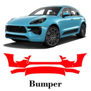 bumper PreCut PPF Paint Protection Film For Porsche Macan Sport Design 2019-2021 - Picture 1 of 7