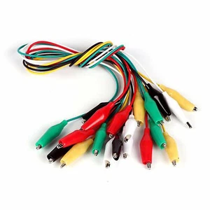 50cm Double-ended Crocodile Clips Cable Alligator Clips testing wire B2AM - Picture 1 of 4