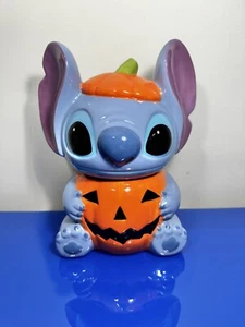 Tarro de galletas Stitch Halloween bote Disney calabaza pequeño caramelo Lilo & Stitch - Imagen 1 de 5