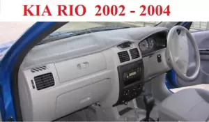 DARK GREY DASH MAT, DASHMAT, DASHBOARD COVER FIT KIA RIO 2002 - 2005 - Picture 1 of 8