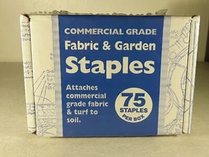 ******** New Commercial Grade No. 815 Fabric & Garden Staples 75 Staples Per Box - Picture 1 of 2