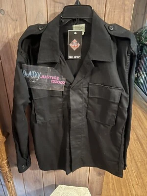 Camisa Carga Negra Camuflaje Táctico Militar Uniforme TruSpe 100% Algodón Med Foto 1 de 4