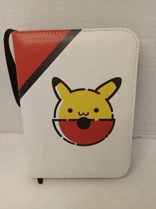 Pokemon Trading Card 3 Ring Small Binder 50 Pages 4 Slots / Sheet feat Pikachu - Picture 1 of 3