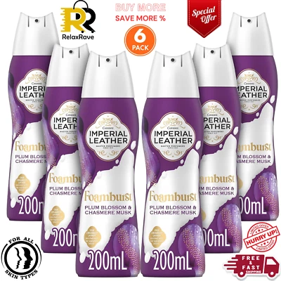 BRANDED Imperial Leather Foamburst - Relaxing Body Wash, Plum Blossom & Cashmere Musk