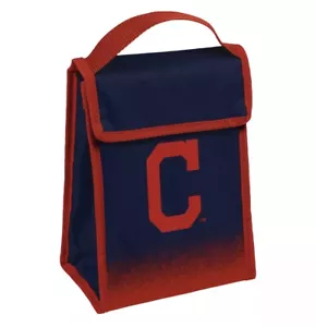 MLB Teams Cleveland Indians bolsa de almuerzo térmica con mango - con licencia oficial - Imagen 1 de 12