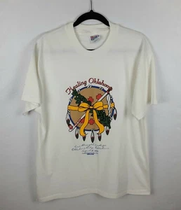 Vintage Oklahoma City 1995 Bombing *Healing Oklahoma* Single Stitch Men's Sz L - Picture 1 of 9