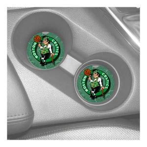 BOSTON CELTICS SANDSTONE CAR COASTERS ABSORBS SET (2) NBA BASKETBALL - Picture 1 of 1
